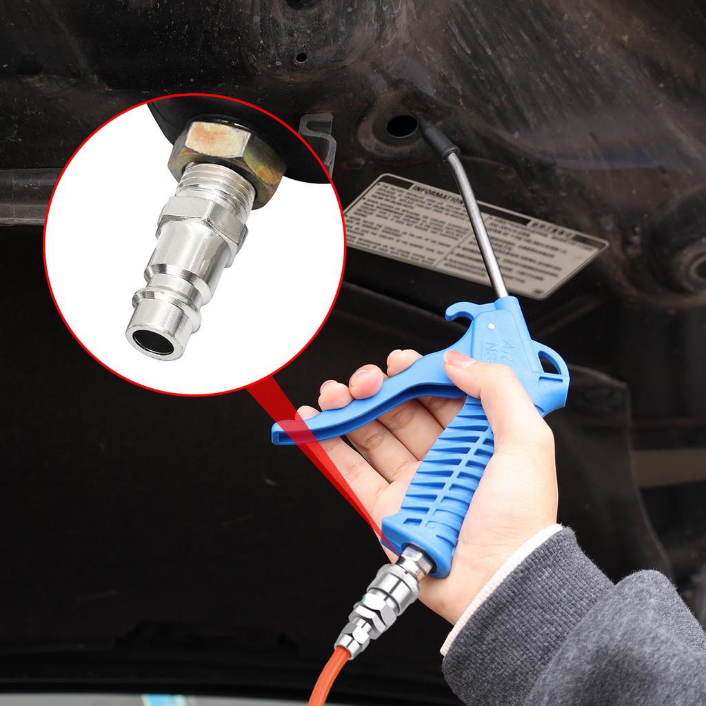Quick Release air Compressor Connector Pneumatic Fittings G1/4 External Thread Air Line Hose Connectors Plug Pneumatic Tools