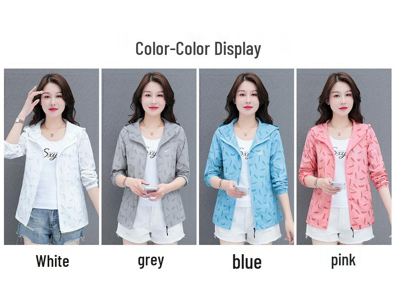 Women's Sun Protection Jacket 2024: Plus Size, Breathable, UV-Resistant, Lightweight, Summer Style.