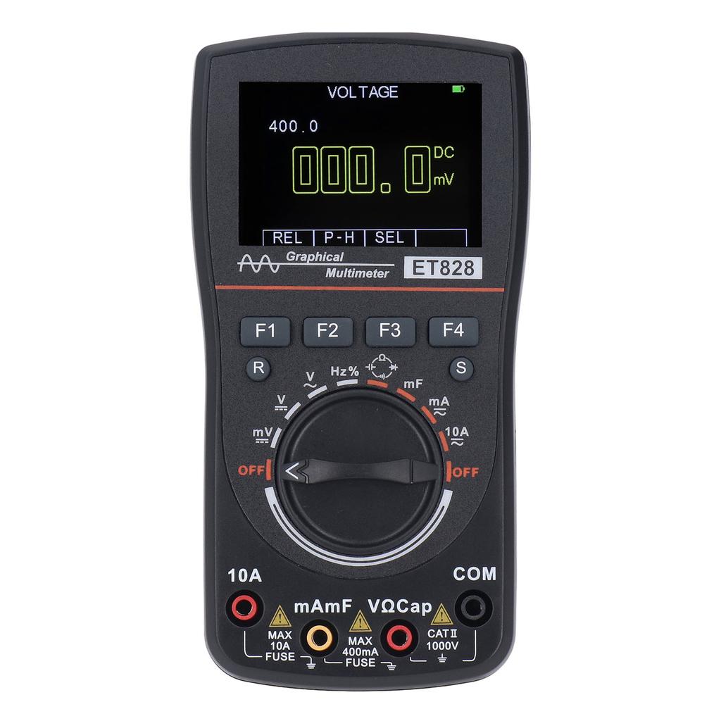 2 in 1 Oscilloscope Multimeter 1MHz 2.5Msps Sampling DC AC Current Voltage Diode Test Multimeter