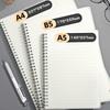 1pcs B5 Rollover Coil Notebook Thickened Pp Notepad A5 Large Transparent Horizontal Line Grid Present Junior High School Student Present