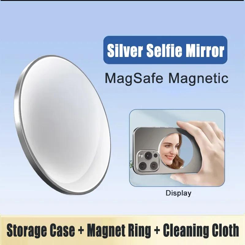 

Metal Magnetic Phone Rear Selfie Vlog Mirror Photo Assist Convex Camera Lens for MagSafe IPhone Samsung Photography Accessories