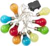 Takasho LGB-PT10CL Battery-Operated Garden Light, Party Light, 10 Color Bulbs, PVC Resin, Outdoor Christmas Illumination Light