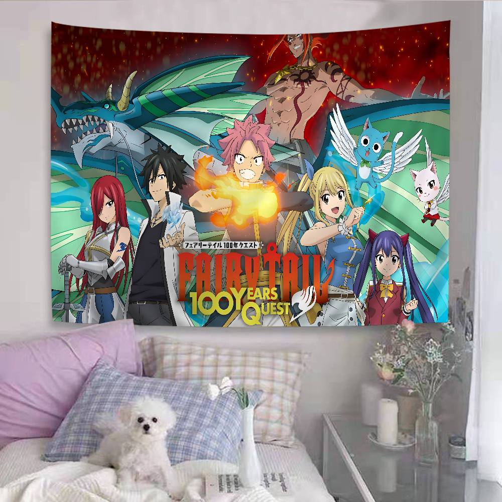 Anime Ffairy Tail DIY Wall Tapestry for Living Room Home Dorm Decor Wall Art Decor