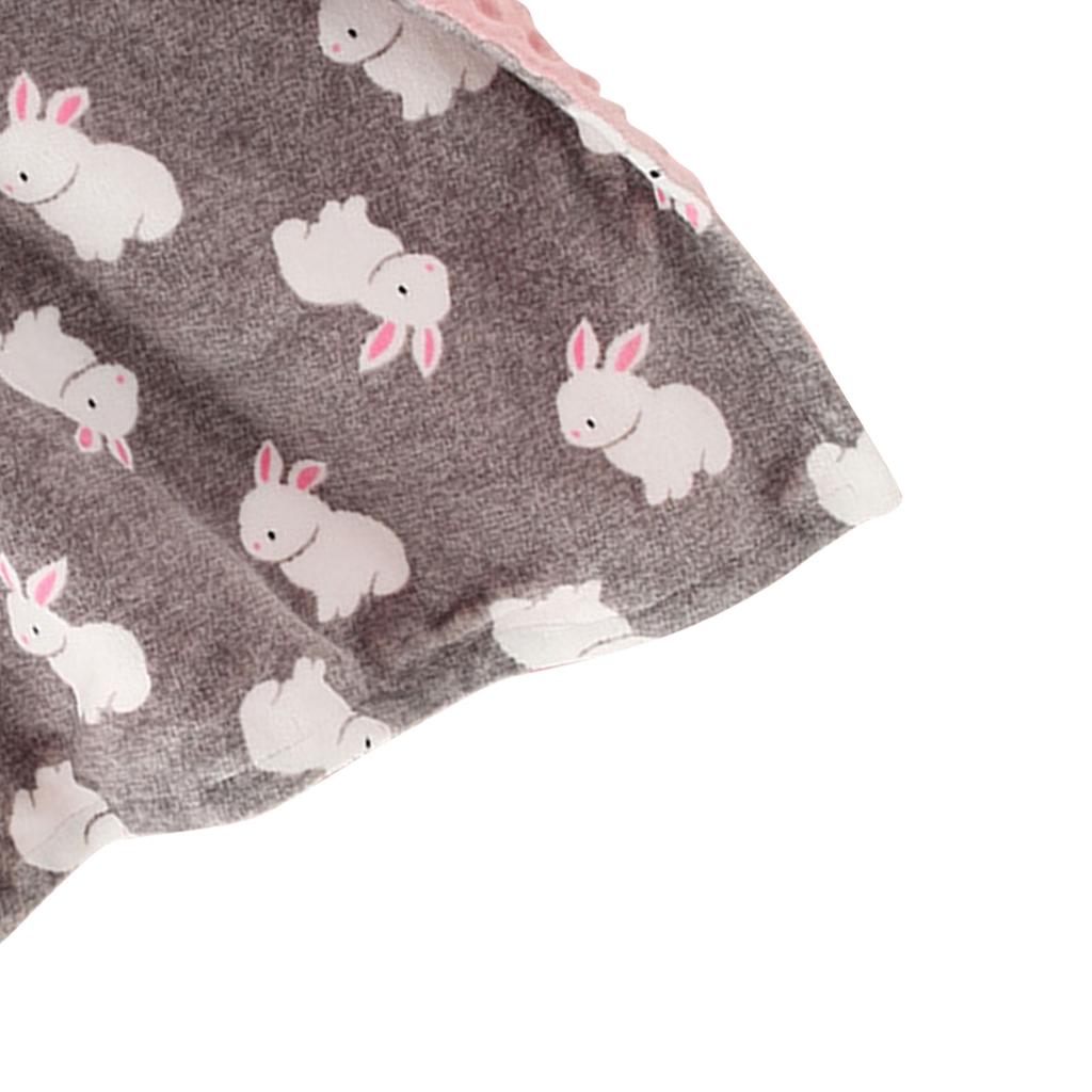 Baby Dotted Blanket Warm Comfortable Soft Skin Friendly Portable Baby Flannel Blanket for 4 Seasons