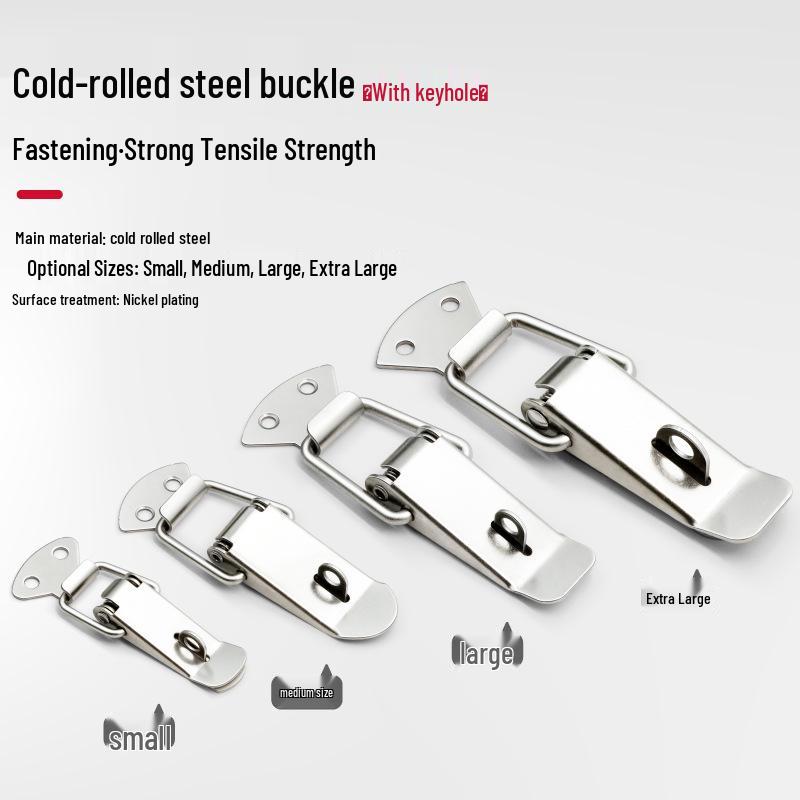 

Противоугонная застежка-клипса типа «утиный нос» из нержавеющей стали для деревянных коробок Cold Rolled Steel With Lock Hole