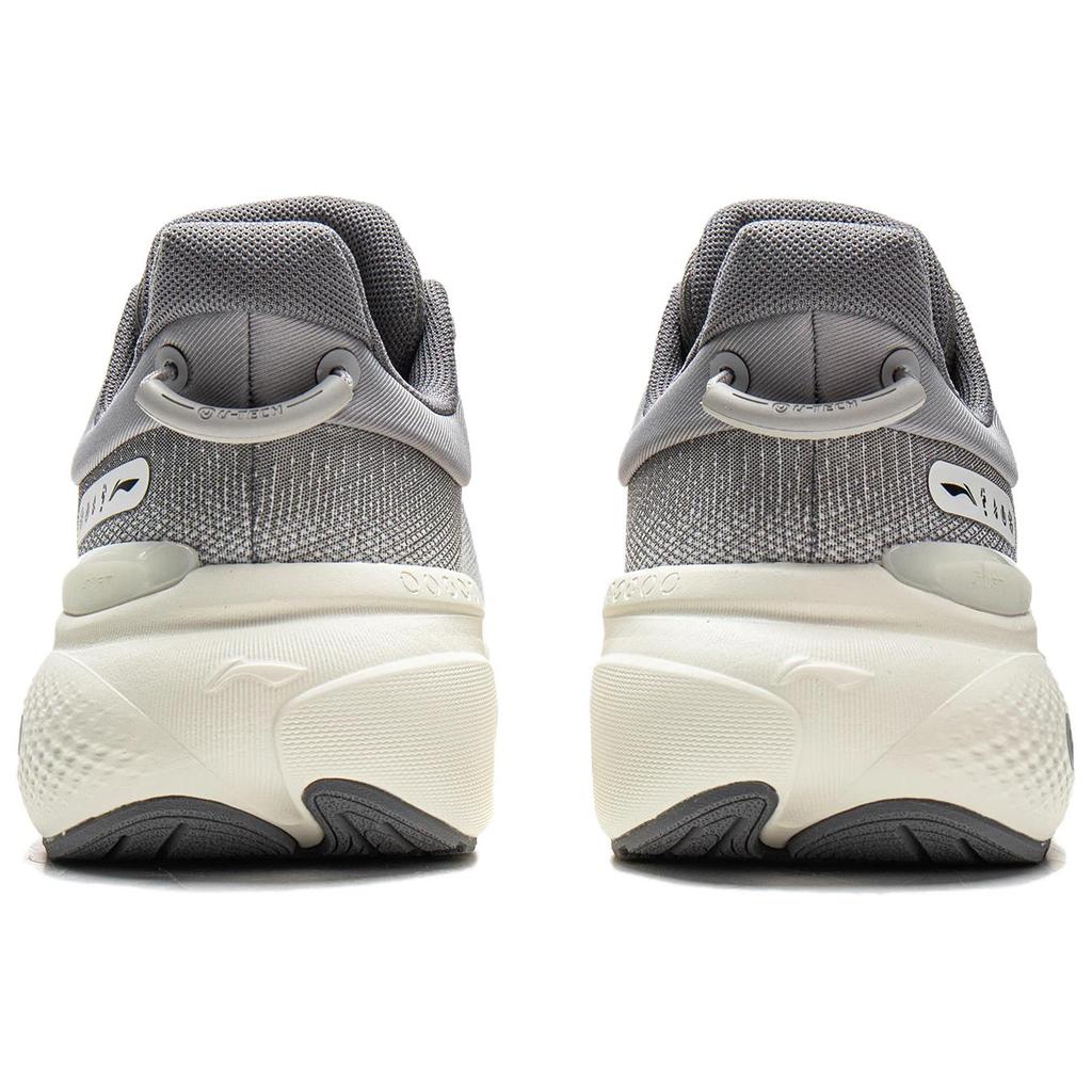 Li Ning SOFT PLUS 2 Cushioning Slip Resistant Abrasion Resistant Height Increasing Low top Casual Shoes Men's Gray AGLW013-3