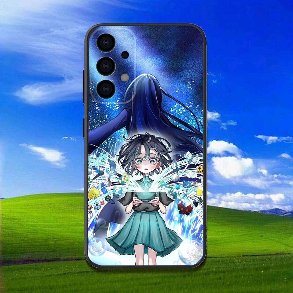 

A-Ado Kyogen X Uta Phone Case For Samsung Galaxy A13,A21s,A22,A31,A32,A52,A53,A71,A80,Soft Black Shell Samsung a225g