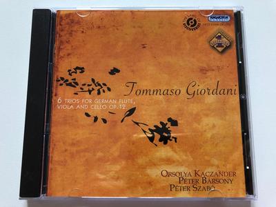 CD T. GIORDANI, PETER SZABO, TOMMASO G - Six Trios for German Flute / Viola  HCD32498 Japan Music Others Used