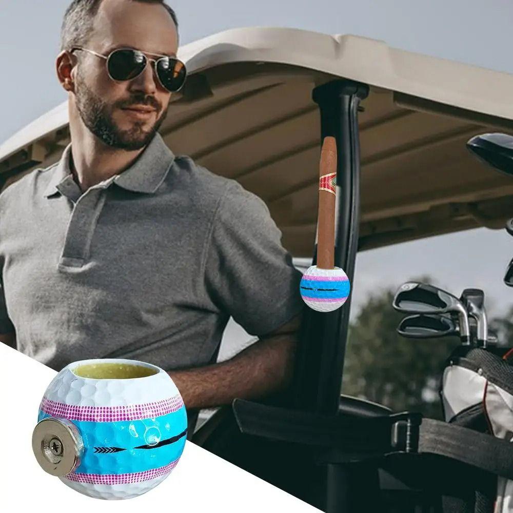 

С магнитным полем для гольфа в форме мяча дымоход оригинальный мяч для гольфа держатель для сигарет клюшка для гольфа оранжевый