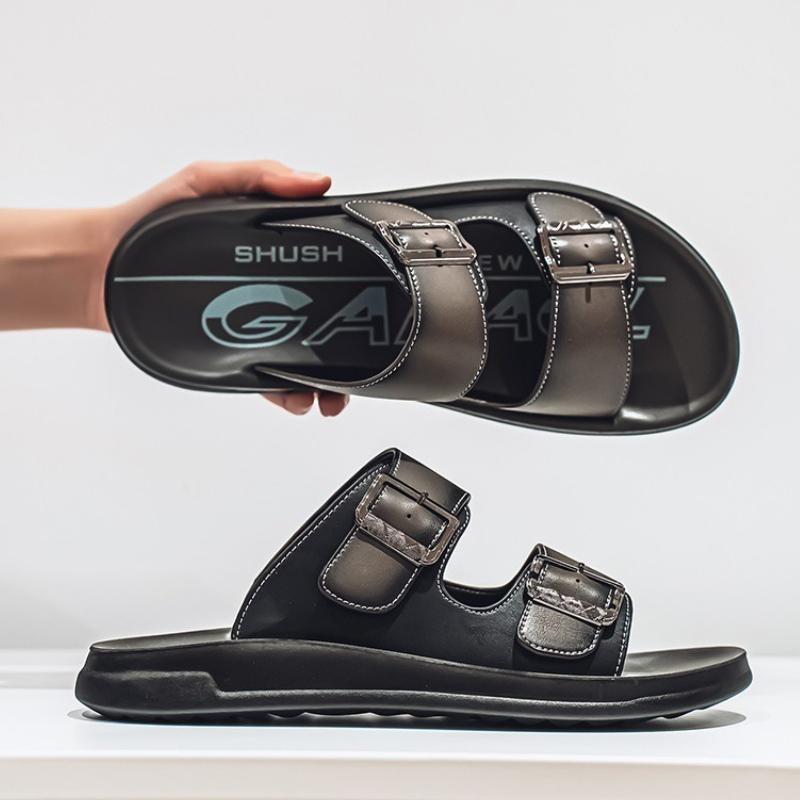 Summer Men Slippers Platform Slip on Light Open Toe Sandals Buckle Design Fashion Outdoor Beach Casual Sandals for Men Sandalias