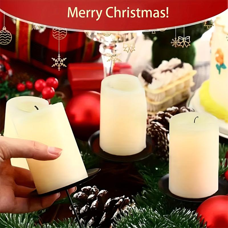 4 STK New Arrivals julepynt med stearinlys Middag Atmosfære Dekking Borddekorasjon