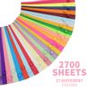 BESTOYARD Origami Star Lucky Star 2700 Cute Paper DIY 27 Colors Paper, Sheets, Crafts, Double-Sided Origami, Supplies, Crafts, Origami, Confetti,