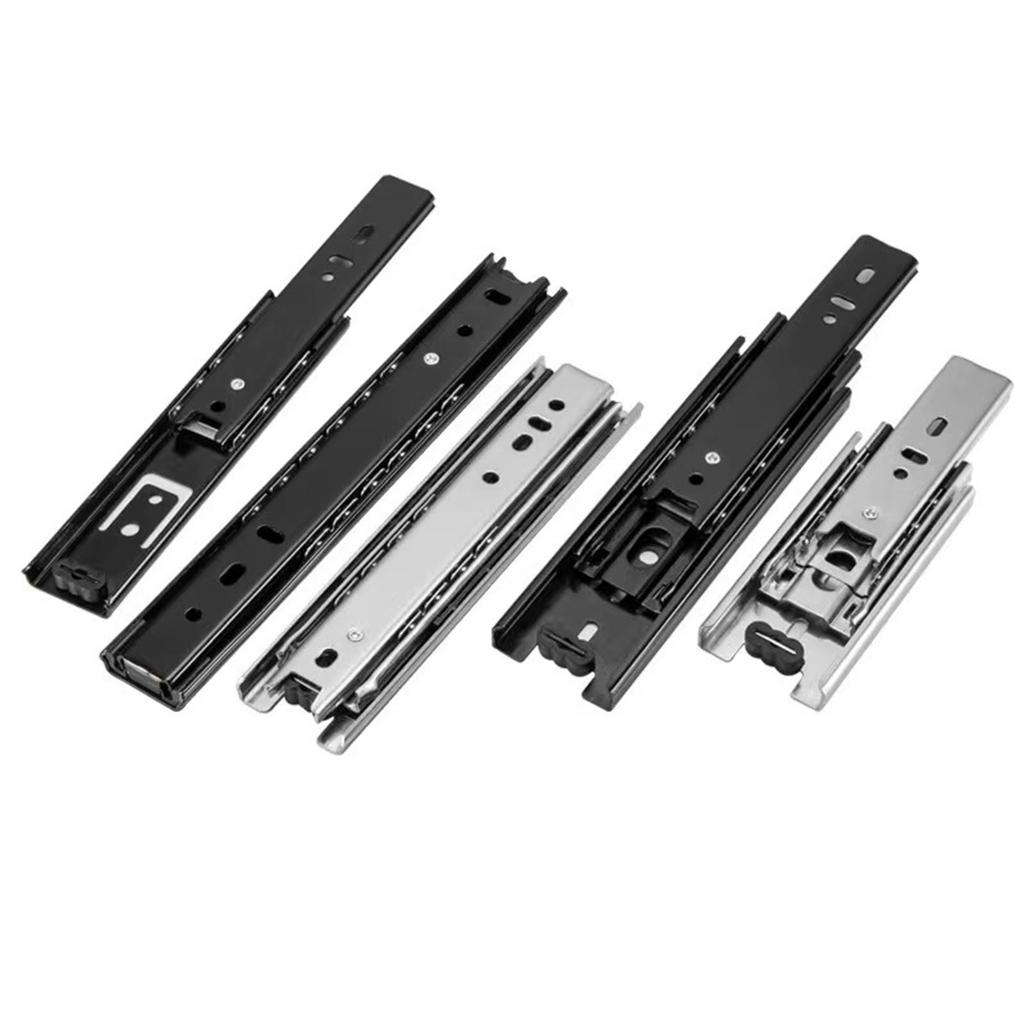 Drawers Parts 45mm Slide Rail Multiple Sizes 2Pcs 45mm