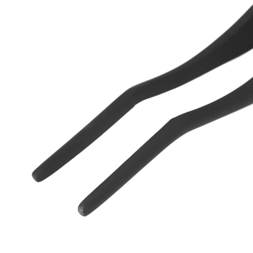 3 Stück Gebogene Wimpernapplikatoren Edelstahl Schwarz Wimpernpinzette für Wimpernverlängerung