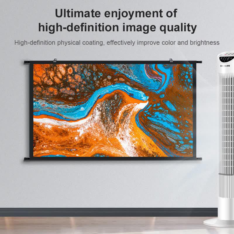 Lancaihe Portable Wall-Mounted Anti-Light Projector Screen