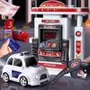 Taxi Alloy Model Car – Educational Gas Station Toy for Boys, Ages 3-6