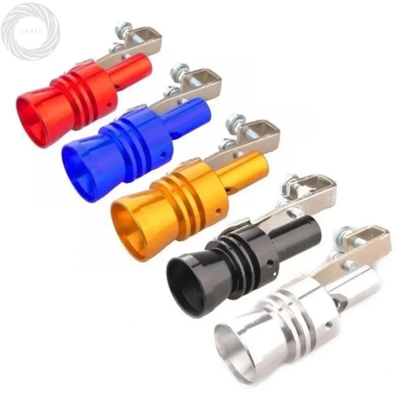 Lyr 1Pcs Colorful Car Modified Turbine Whistle Sound Device Exhaust Pipe Tail Throat Whistle Car Tail Whistle Ring