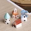 2/4Pcs Resin Horse Turtle Windmill Miniature Dollhouse Ornament Garden Decor