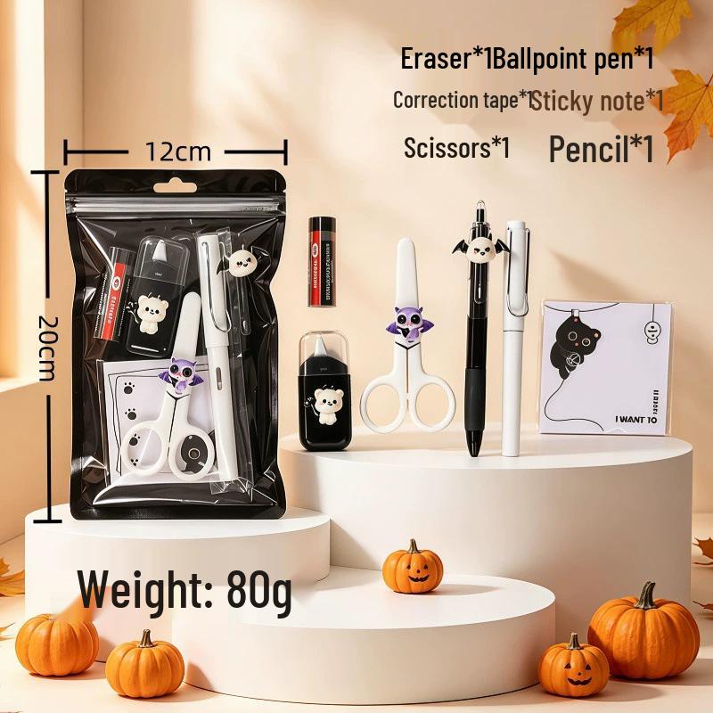 Halloween Student Gift Set: Cute Devil Stationery Essentials