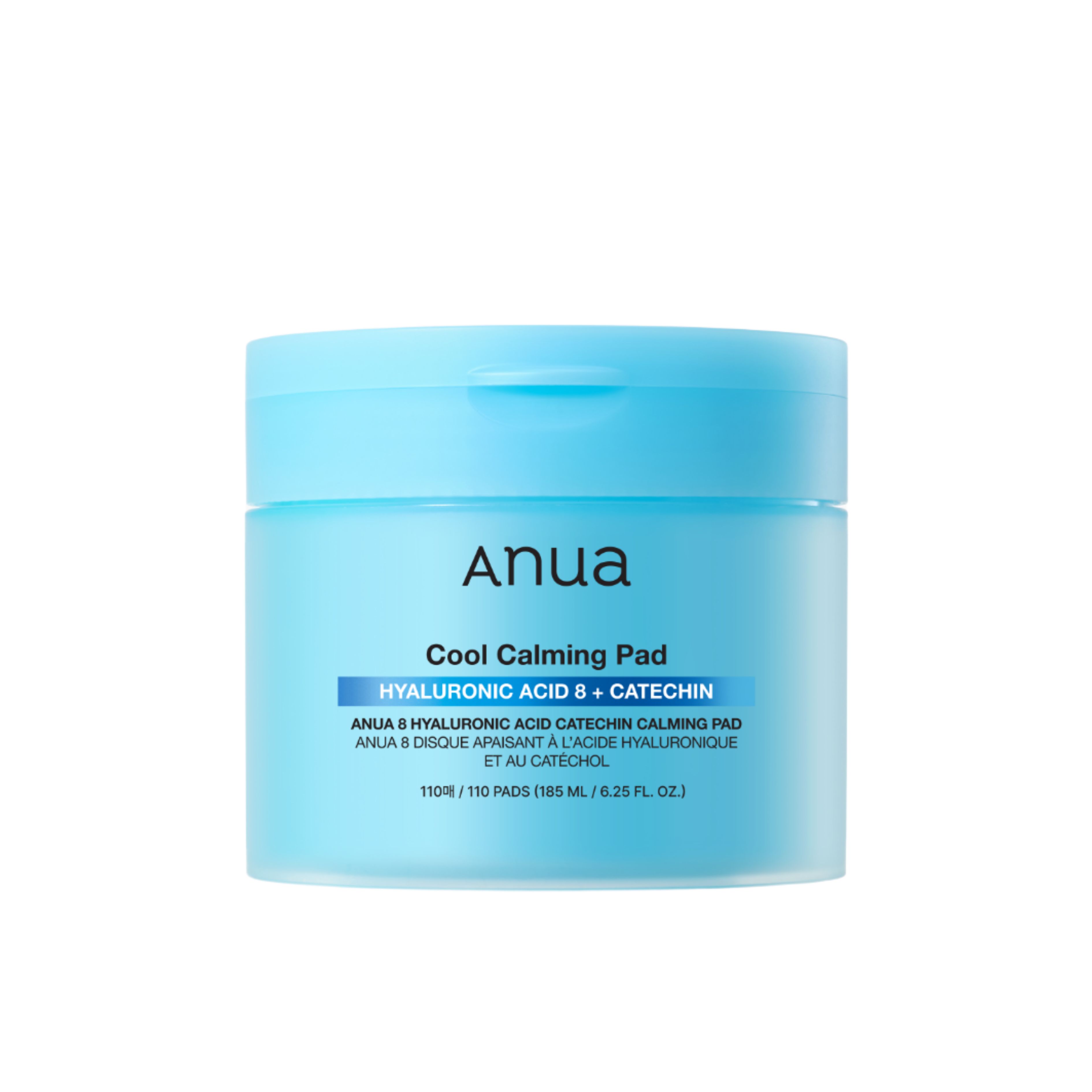 Anua 8 Hyaluronic Acid Catechin Calming Pad Hydrating Toner Pads 185ml 110 Pads