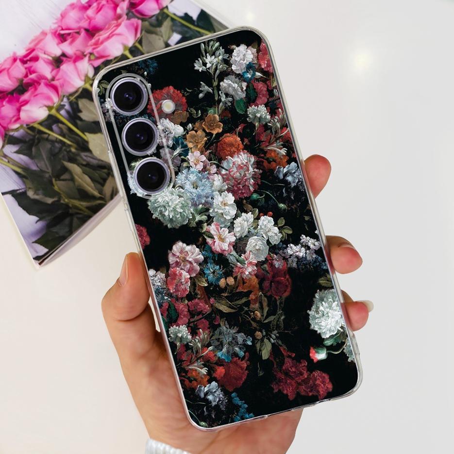 For Samsung Galaxy S24 Plus Case SM-S926B Cute Fashion Painted Cover Soft Slim Phone Case For Samsung S24 Ultra S 24 S24+ Fundas