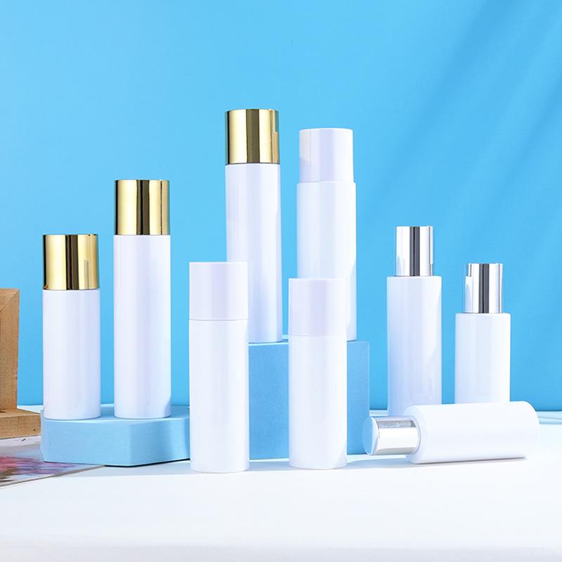 150ml Kaplamalı Kapaklı 100/120ml PET Esans Şişesi: Plastik Toner ve Makyaj Temizleyici Şişesi