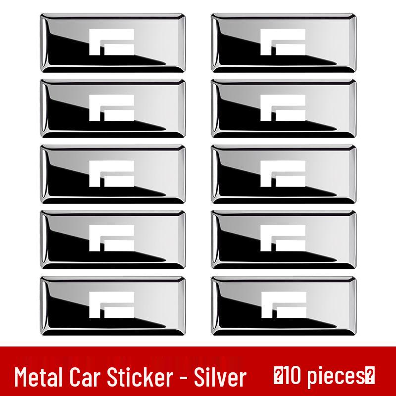 Ji Shi 01 Car Emblem Sticker: Personalized Interior & Exterior Modification