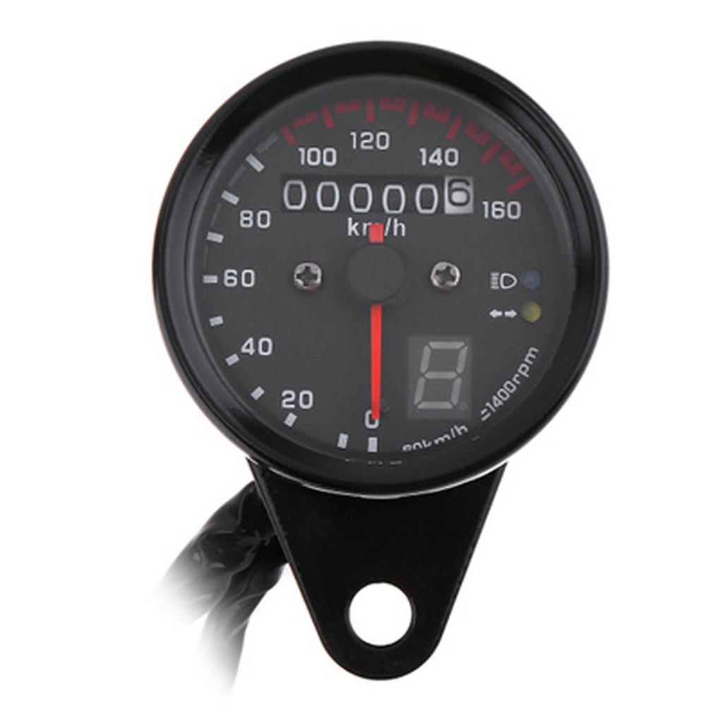 Motorcycle Speedometer With Gear Display LED Backlight Universal 12V Motorbike Odometer