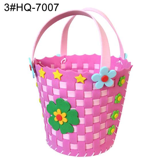 DIY Cute Flower Handmade Craft Kids Children Creative Toy Braided Storage Basket