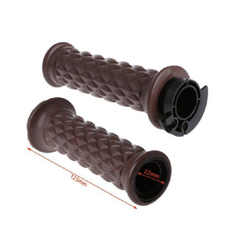 New 2x 7/8"(22mm) Motorcycle Handlebar Covers Hand Grip Bar Ends + Bar End Cap Plug