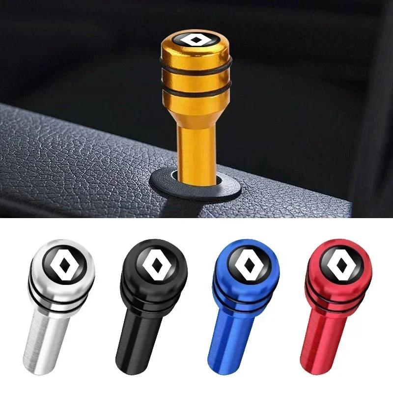 2/4Pcs Car Interior Auto Lock Door Lift Alloy Safety Pin For Renault Captur Megane Clio Arkana Line Koleos Kwid Duster Kadjar R333