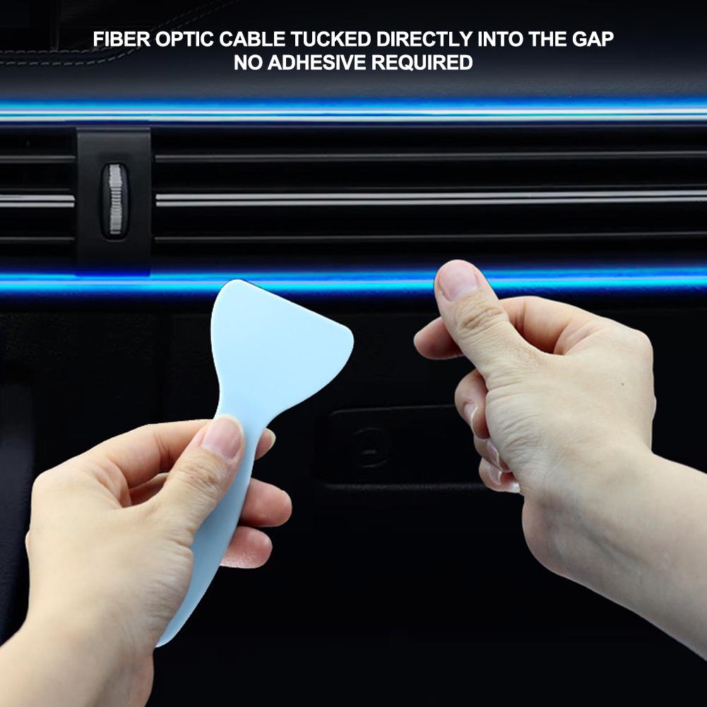 2m/3m RGB LED Car Interior Optic Atmosphere Light Strip APP Control Ambient Neon Invisible Light USB Ambient LED Light Strip