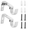 Strong Curtain Rod Support 1/2/3Pcs Adjustable Brackets Easy Installation Window Drapery Install Bracket Hanger Hooks Living Room Bedroom Accessories