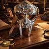 Маска MF Doom Гладіатор Божевільний Лиходій Сталеве Обличчя 18G Захист Обличчя Середньовічний Шолом, Хелловін