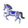 Enamel Horse Brooch Rhinestones Inlaid Horse Lapel Pin Retro Horse Brooch Pin Men Women Outfit Accessory for Clothes Hats Bags Scarves