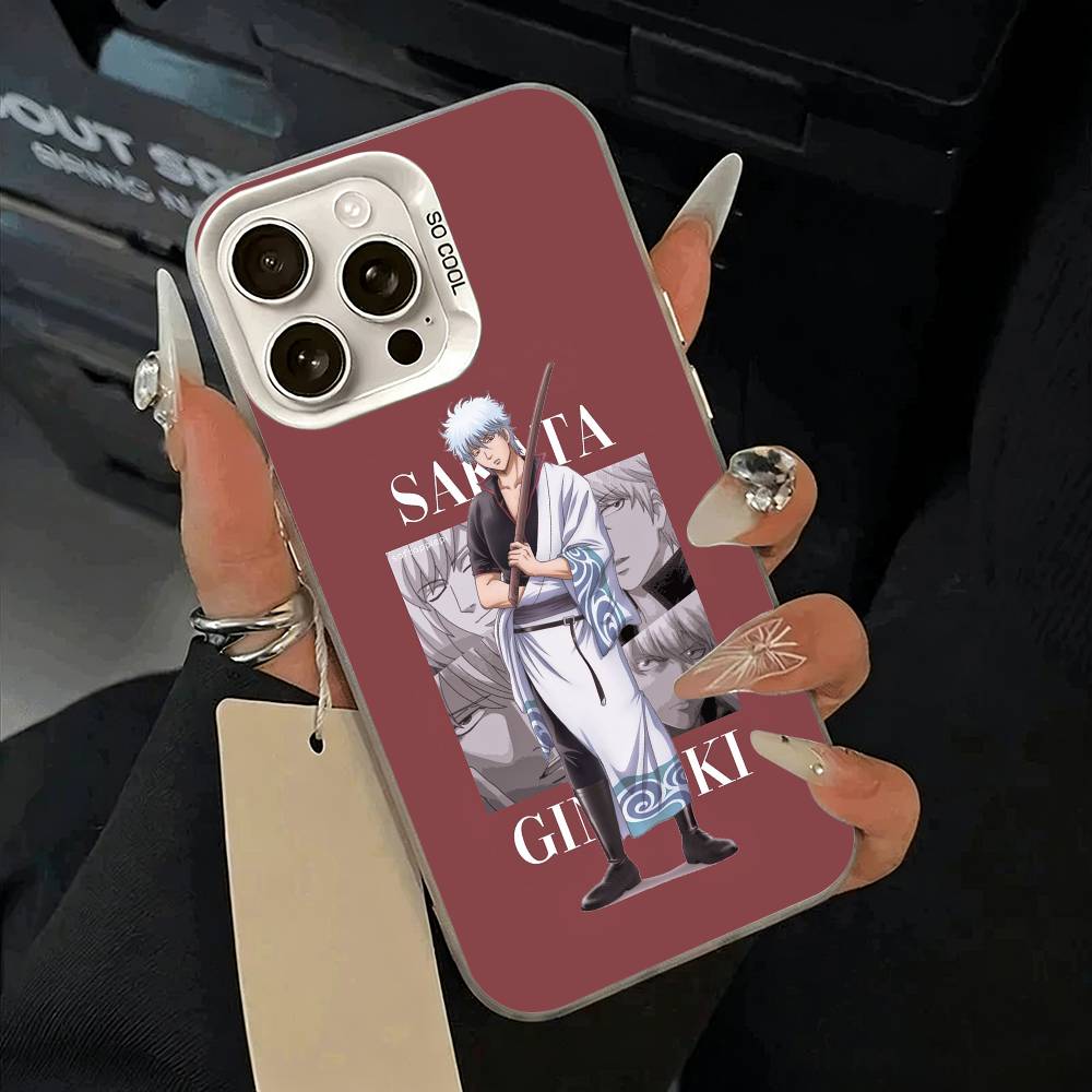 G-Gintama-Gintoki Sakata Phone Case For IPhone 17 Air 16 15 14 13 12 11 Pro Max White Sliver Hard Cover