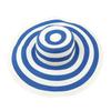 Women Fashion Stripe Wide Brim Floppy Straw Hat Foldable Summer Beach Sun Cap