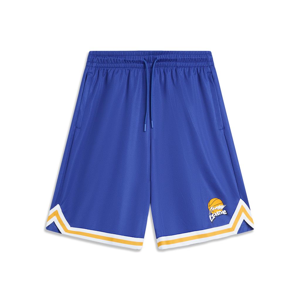 Li Ning Sports Lifestyle Series Comfortable Loose Casual Letter Sports Shorts Men shorts Charcoal-Purple AKSU623-2