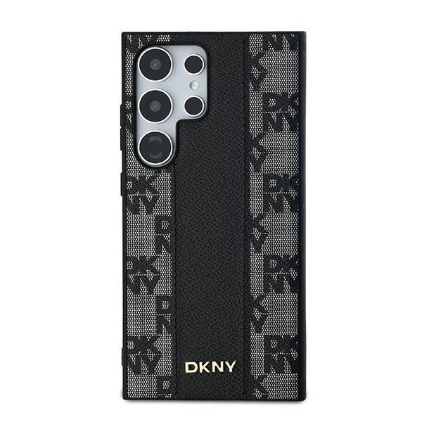 Dkny Dkhms24Lpcpvslk S24 Ultra S928Czarny/Black Hardcase Leather Checkered Mono Pattern Magsafe