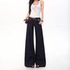 American retro Tencel wide-leg original cow jeans women's summer thin low-rise Spice Girl casual micro-pull pants