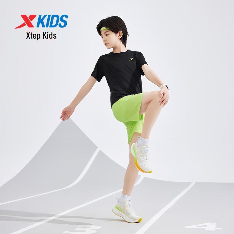 XTEP Kids' Unisex Big Font Print Short Sleeve Knit Set