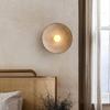 Retro Japanese Resin Wall Lamp Suitable for Living Room Bedroom Bedside Background Decoration Light