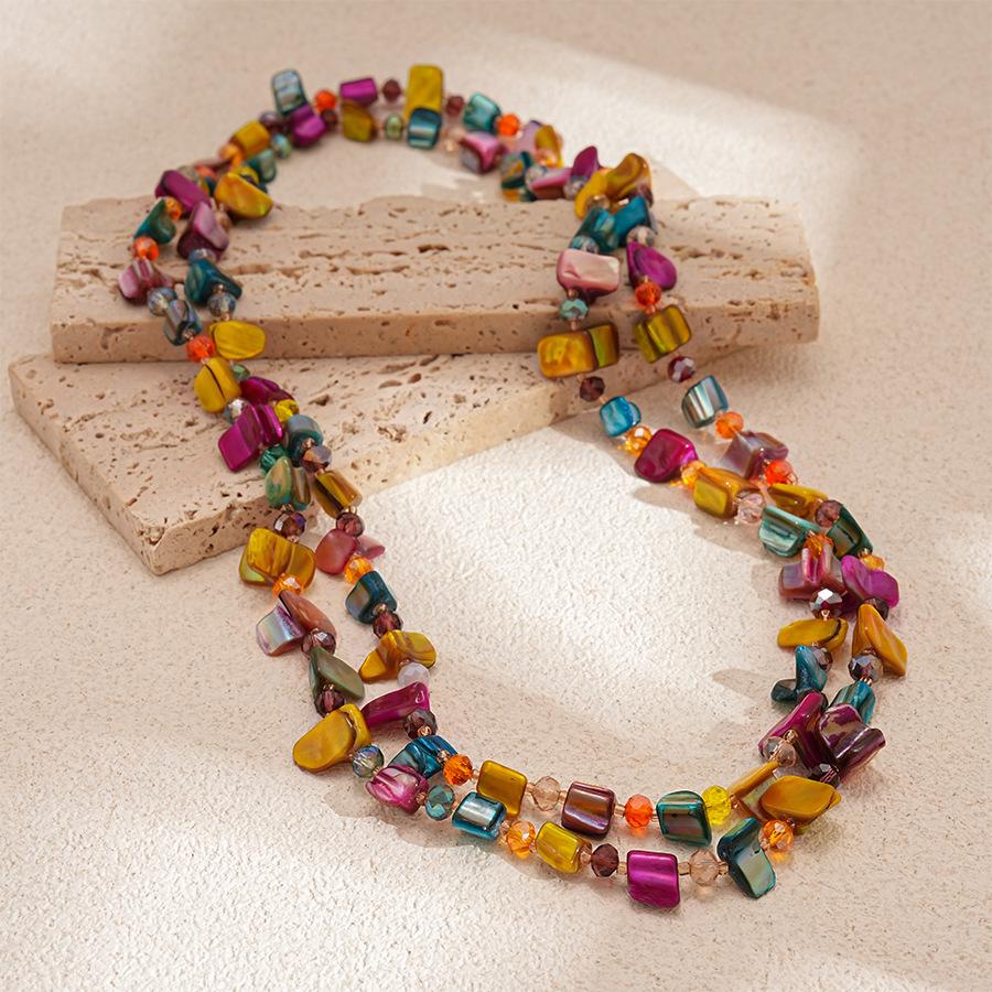 Морской отпуск ветер нерегулярный имитация ракушки искусственный кристалл ожерелье ожерелье на ключицу