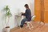 AZUMAYA Folding Desk White PT-780WH