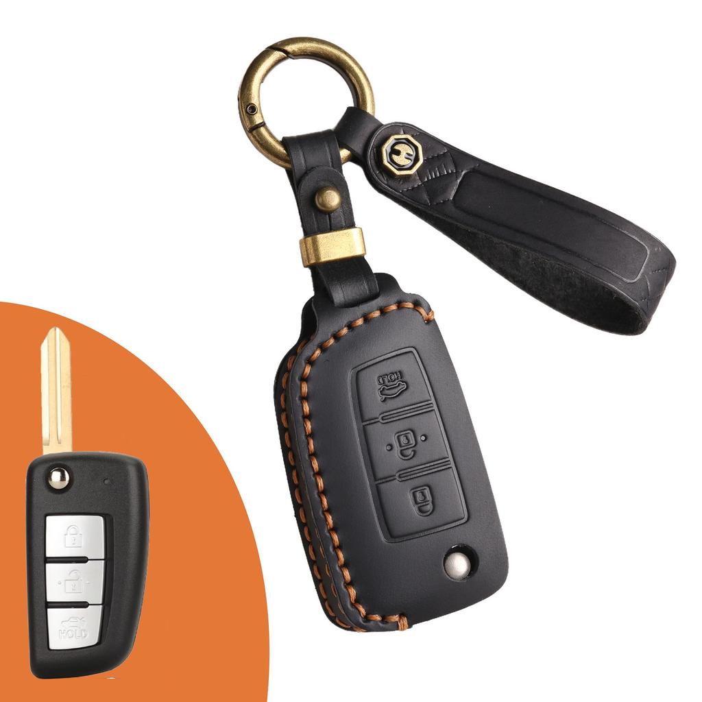 Nissan Genuine Leather Handmade Folding Key Cover