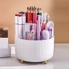Desk Pencil Pen Holder 5 Slots 360 Degree Rotating Pencil Pen Organizers for Desk Storage