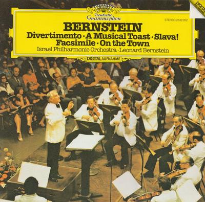 LP Record LEONARD BERNSTEIN, ISRAEL PHILHARMO - Divertimento / A Musical Toast / Sl 2532052 Deutsche Grammo 1982 Germany Classical Used