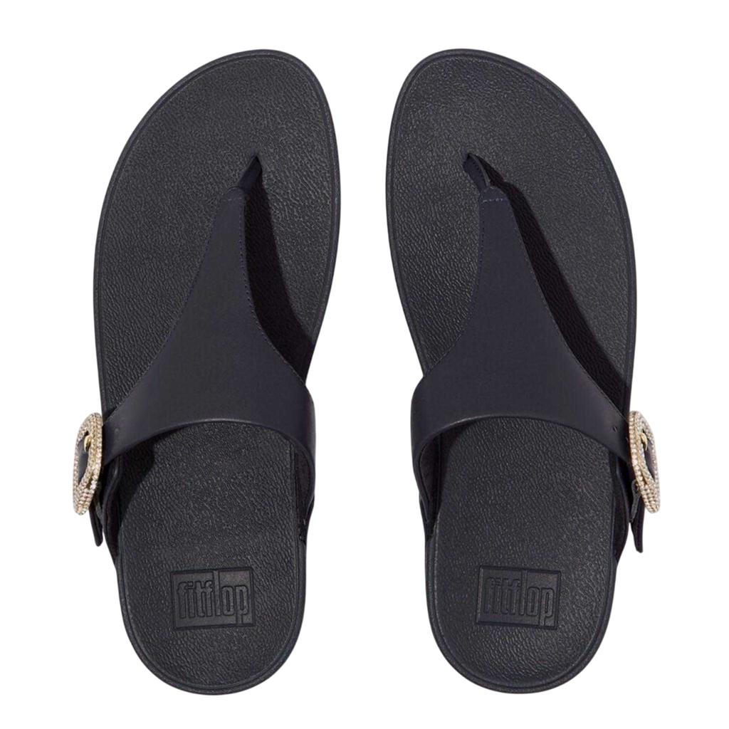 Fit Flop Womens/Ladies Lulu Crystal Leather Buckle Sandals