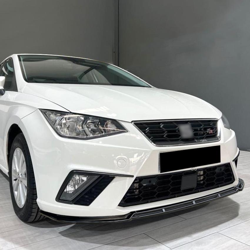 Front Bumper Splitter Lip Diffuser Body Kit Spoiler Trim For Seat Ibiza MK5 Standard/FR 6F KJ1 2017-2024+ Bodykit Tuning