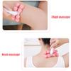 Durable And Safe 2Pcs Hand Held Massager Massager Roller For Hand Muscle Back Neck Foot Shoulder Leg Pain Relief Massage Tool Pink